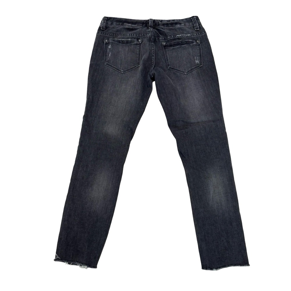 Free People Women's Skinny Raw Hem Distressed Grunge Jeans Gray Size 26x25 - Picture 2 of 7